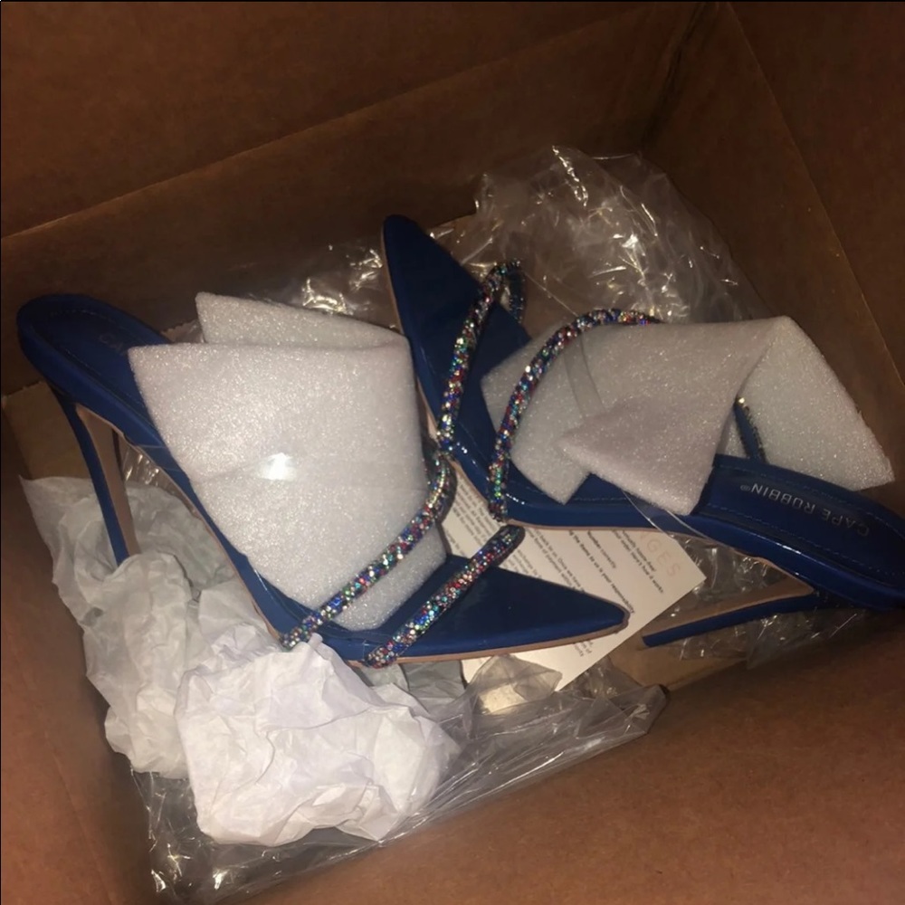 Blue shoes from miss Lola.